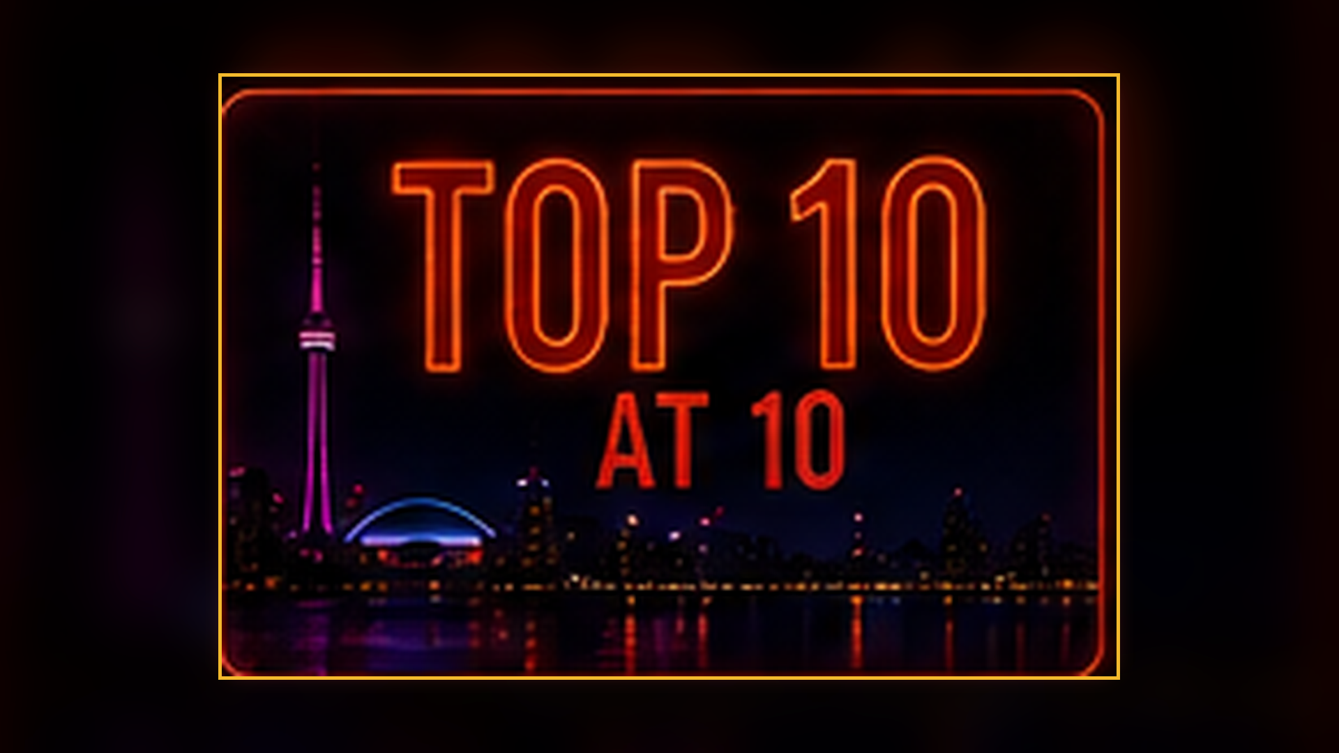 Top 10 at 10 broadcast graphic